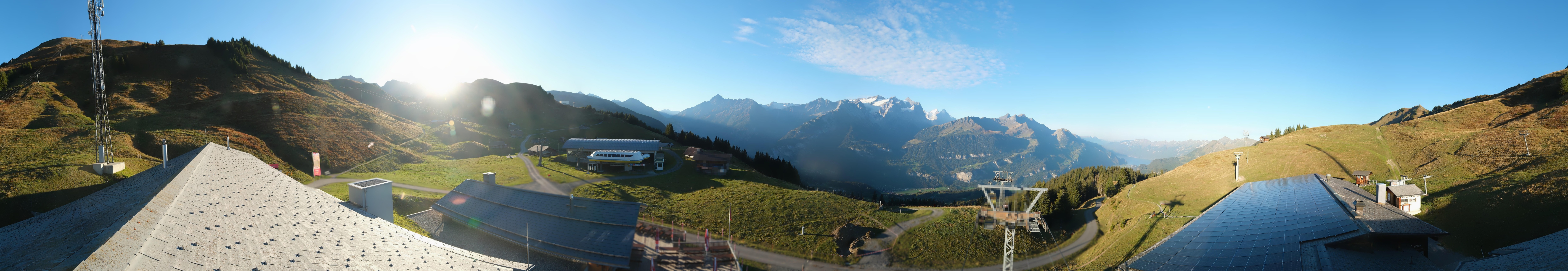 Archived image Webcam Roundshot Meiringen Hasliberg Mid-Station Kaeserstatt
