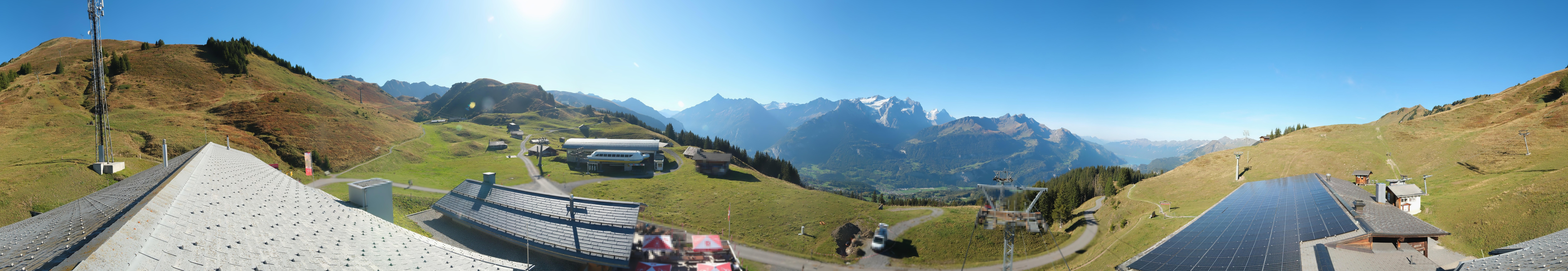 Archived image Webcam Roundshot Meiringen Hasliberg Mid-Station Kaeserstatt