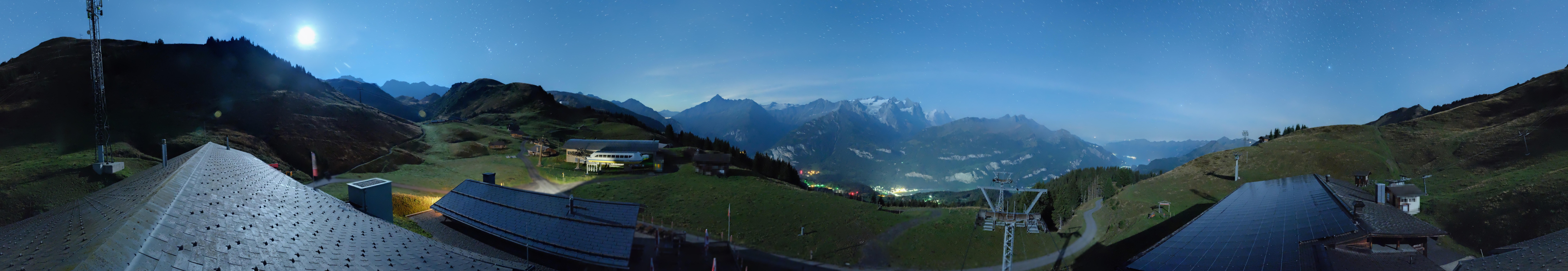 Archiv Foto Webcam Panoramacam Meiringen Hasliberg Mittelstation Käserstatt