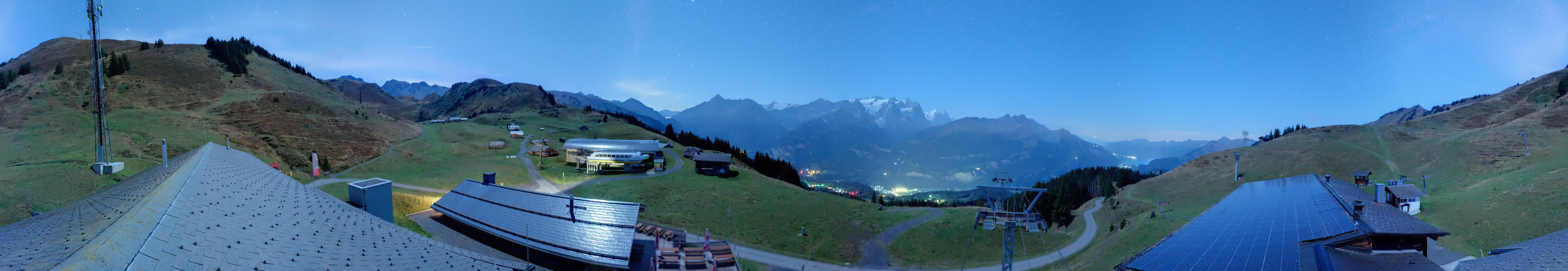 Archiv Foto Webcam Panoramacam Meiringen Hasliberg Mittelstation Käserstatt