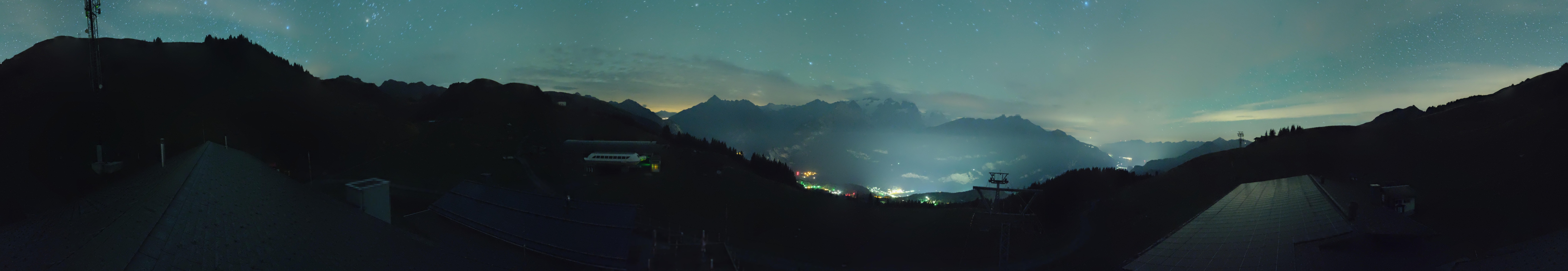 Archived image Webcam Roundshot Meiringen Hasliberg Mid-Station Kaeserstatt