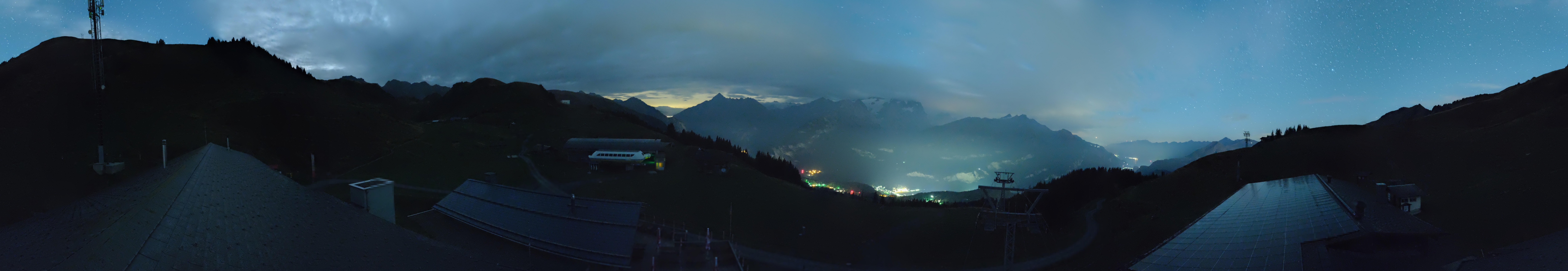 Archived image Webcam Roundshot Meiringen Hasliberg Mid-Station Kaeserstatt