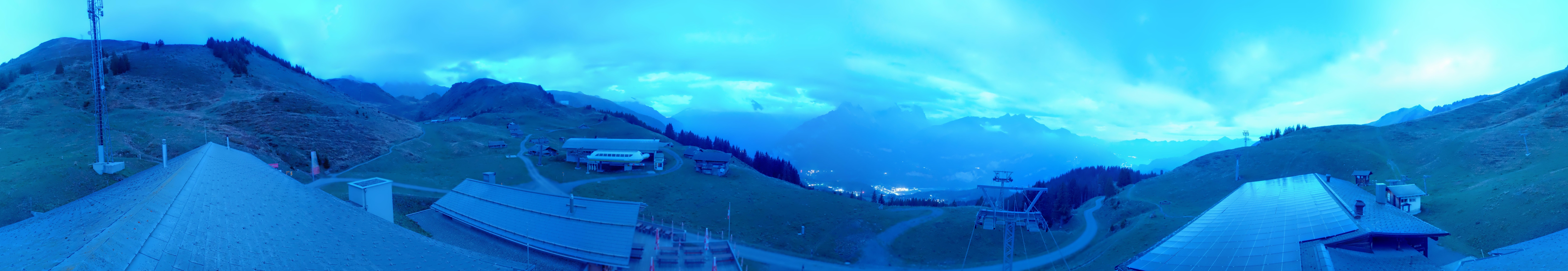 Archived image Webcam Roundshot Meiringen Hasliberg Mid-Station Kaeserstatt
