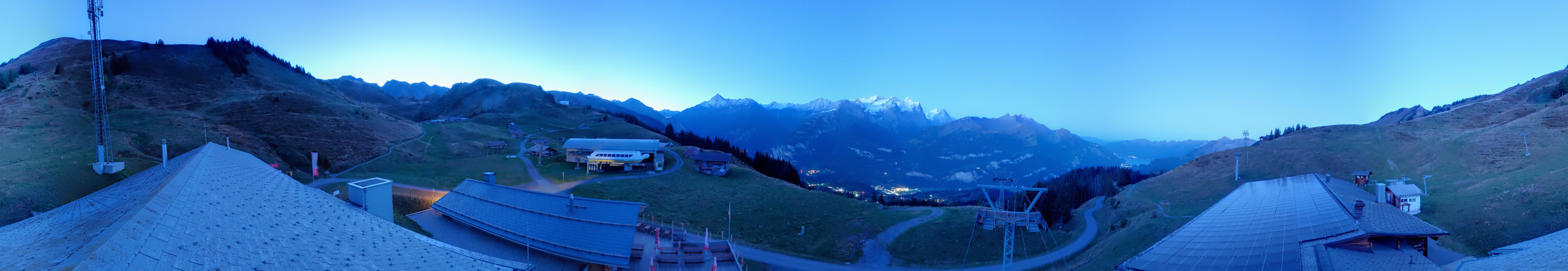Archiv Foto Webcam Panoramacam Meiringen Hasliberg Mittelstation Käserstatt