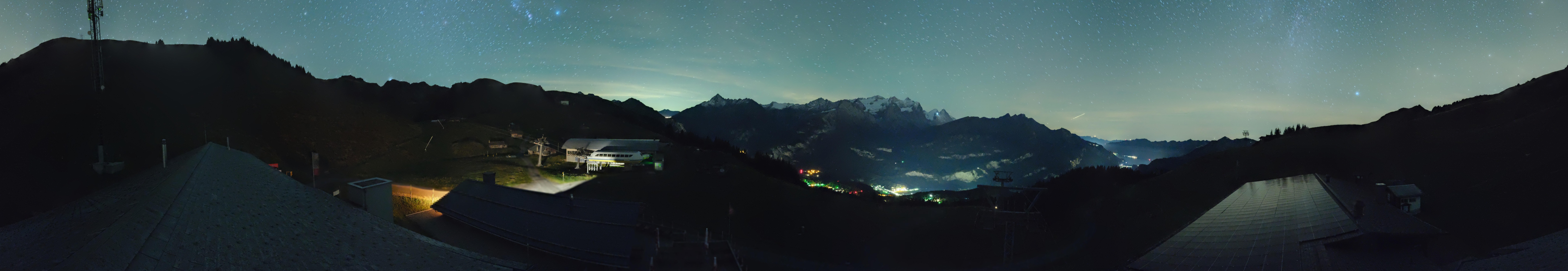 Archived image Webcam Roundshot Meiringen Hasliberg Mid-Station Kaeserstatt