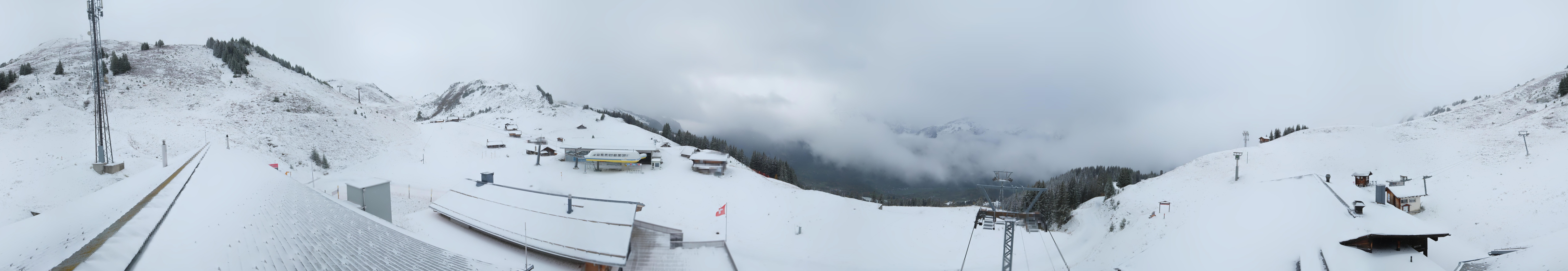 Archiv Foto Webcam Panoramacam Meiringen Hasliberg Mittelstation Käserstatt
