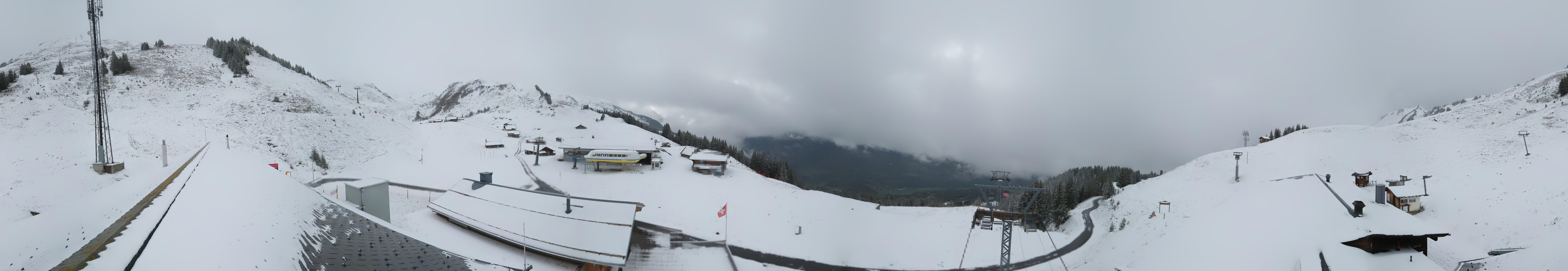 Archiv Foto Webcam Panoramacam Meiringen Hasliberg Mittelstation Käserstatt