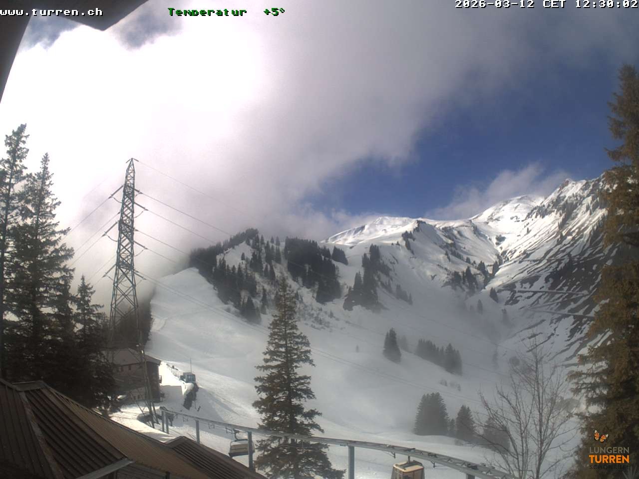 Archived image Webcam Lungern-Turren-Bahn