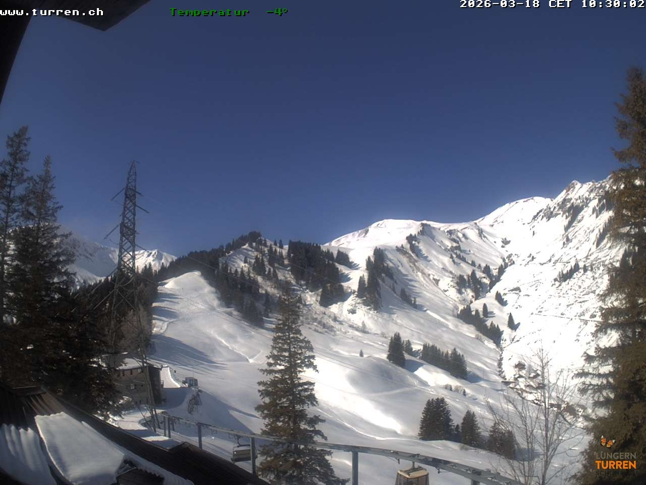 Archived image Webcam Lungern-Turren-Bahn