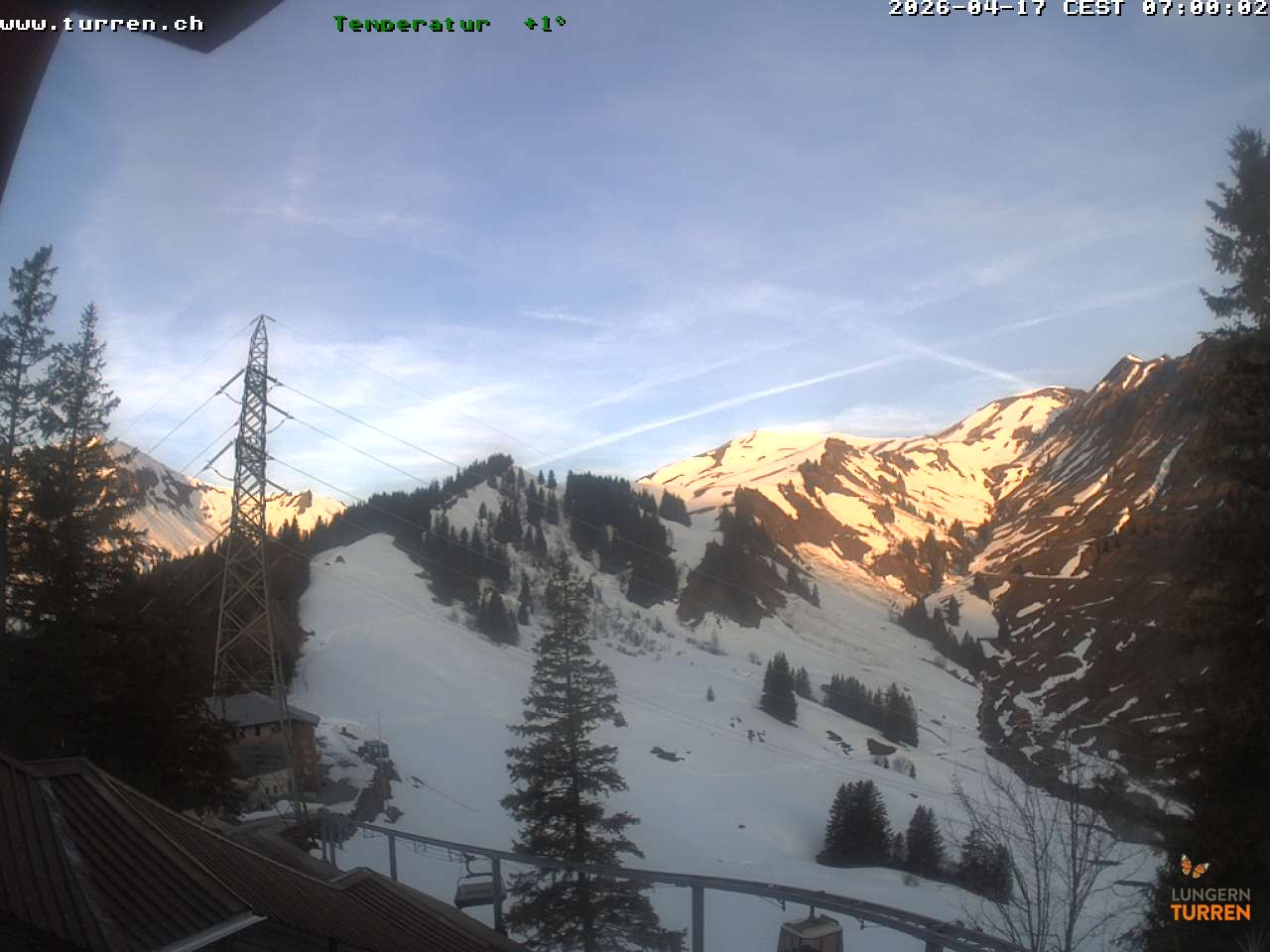 Archived image Webcam Lungern-Turren-Bahn