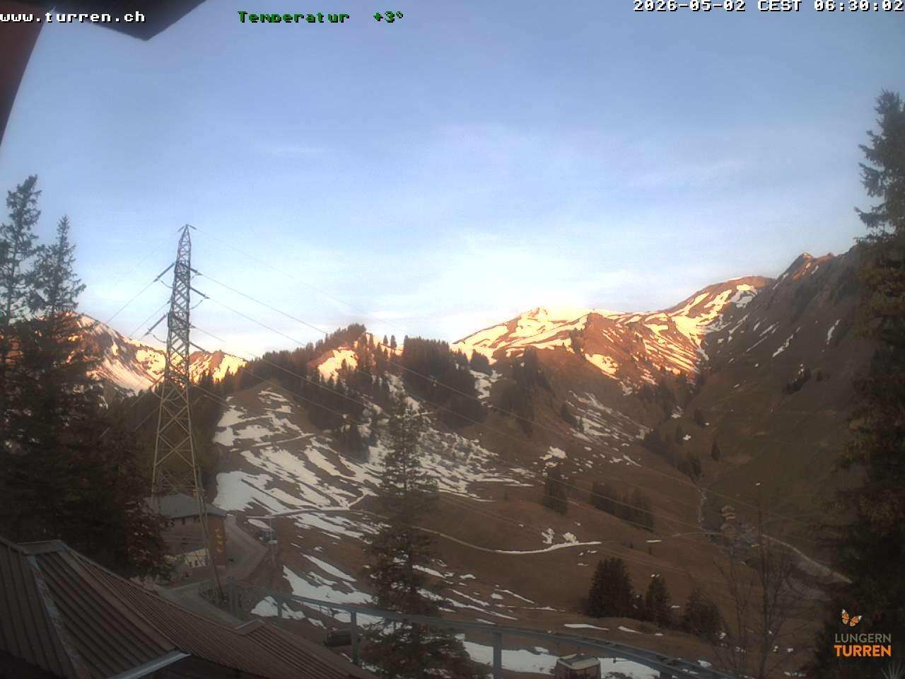 Archived image Webcam Lungern-Turren-Bahn