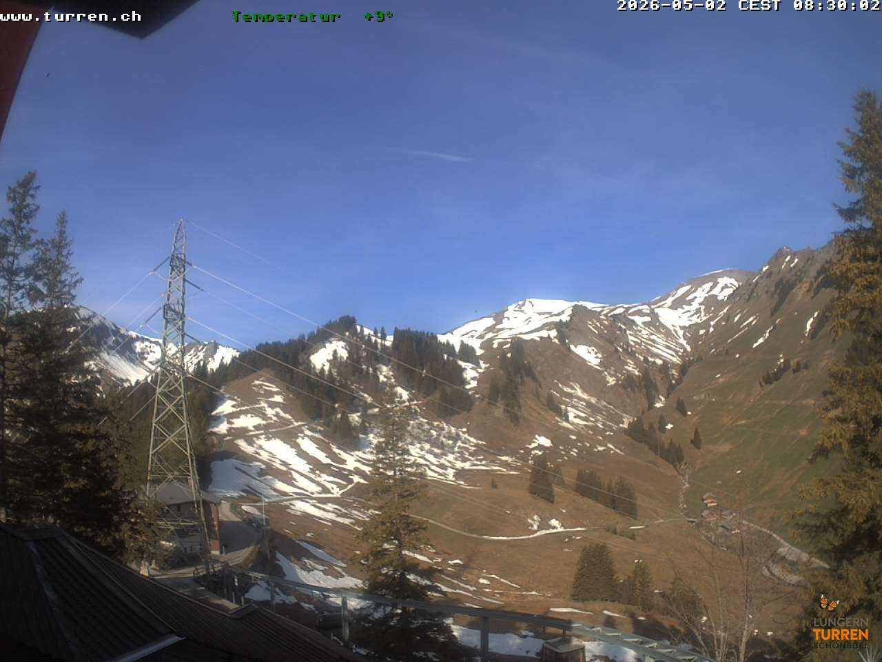 Archived image Webcam Lungern-Turren-Bahn