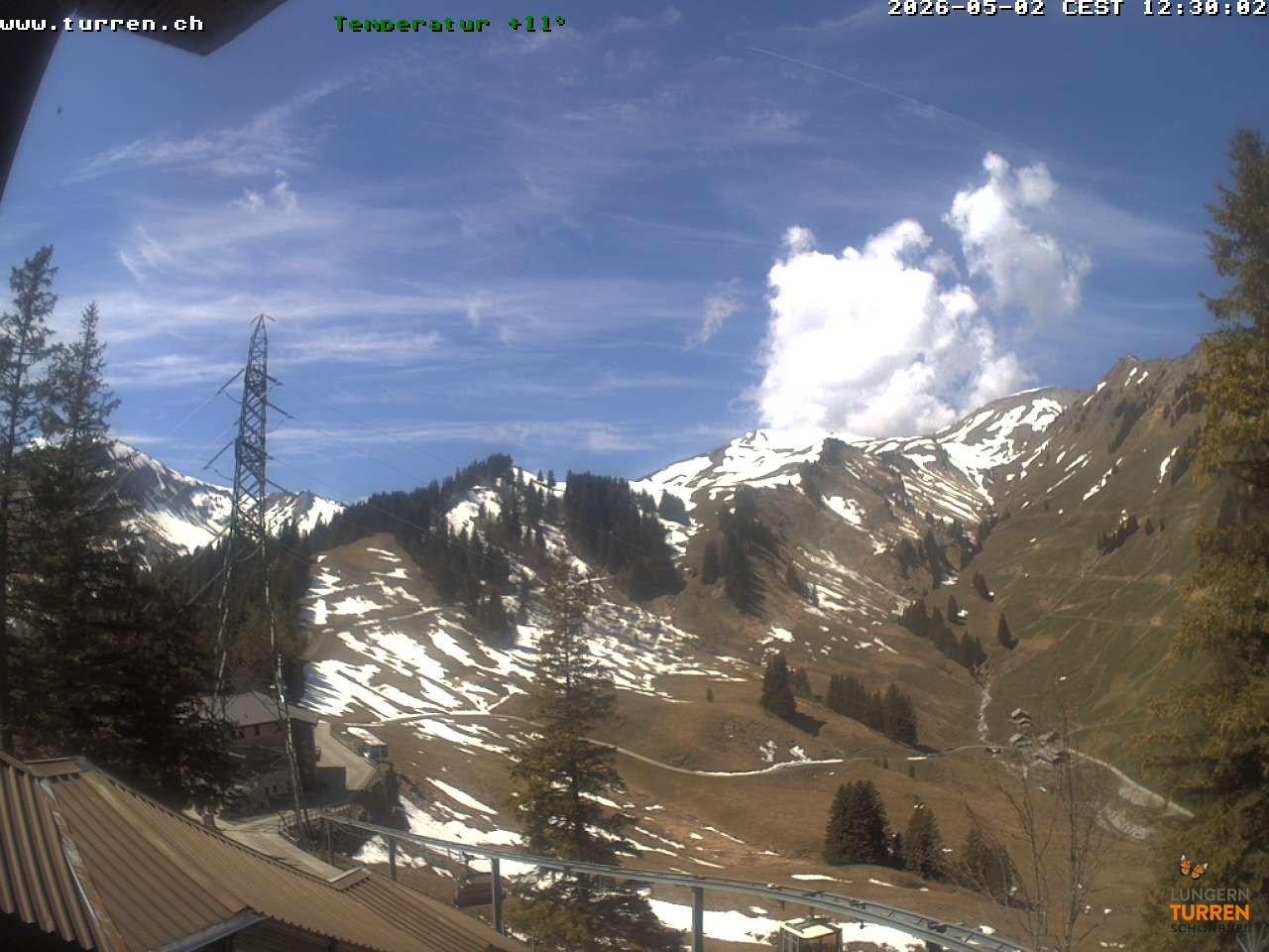 Archived image Webcam Lungern-Turren-Bahn