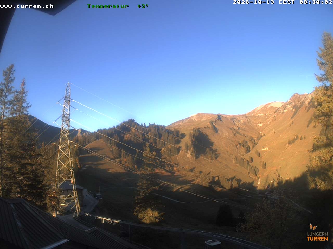 Archived image Webcam Lungern-Turren-Bahn