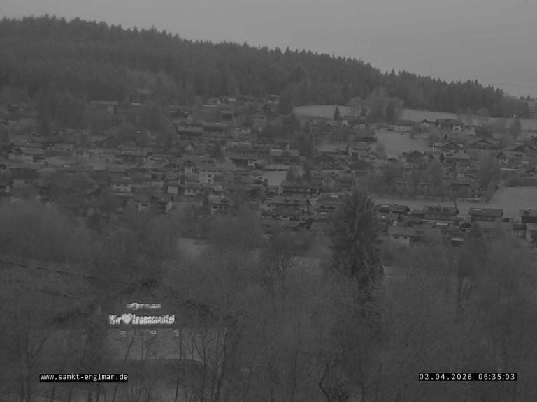 Archiv Foto Webcam Sankt Englmare Ortsblick