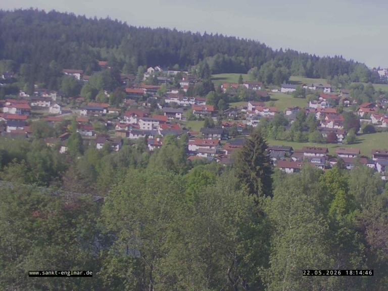 Archiv Foto Webcam Sankt Englmare Ortsblick