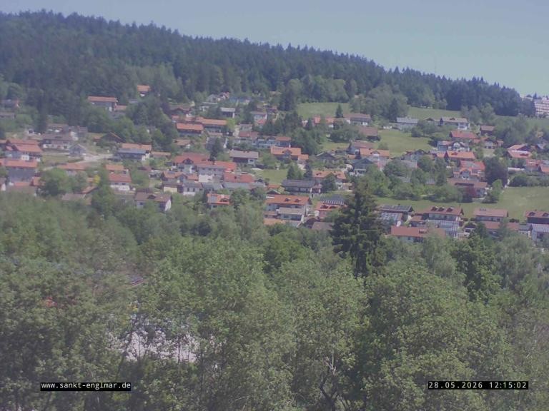 Archiv Foto Webcam Sankt Englmare Ortsblick