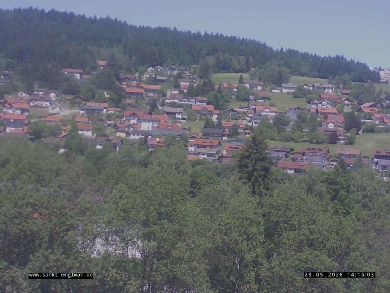 Archiv Foto Webcam Sankt Englmare Ortsblick