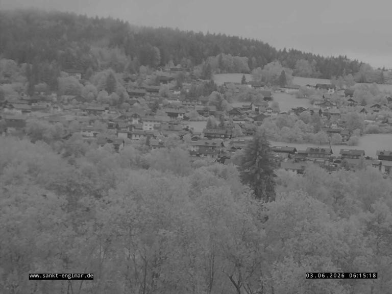 Archiv Foto Webcam Sankt Englmare Ortsblick