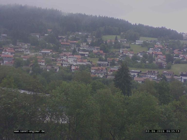 Archiv Foto Webcam Sankt Englmare Ortsblick
