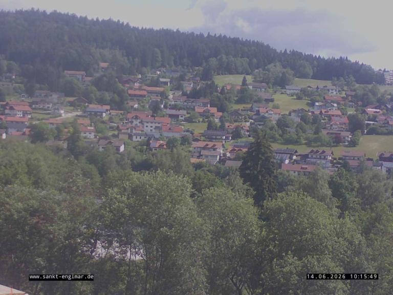 Archiv Foto Webcam Sankt Englmare Ortsblick