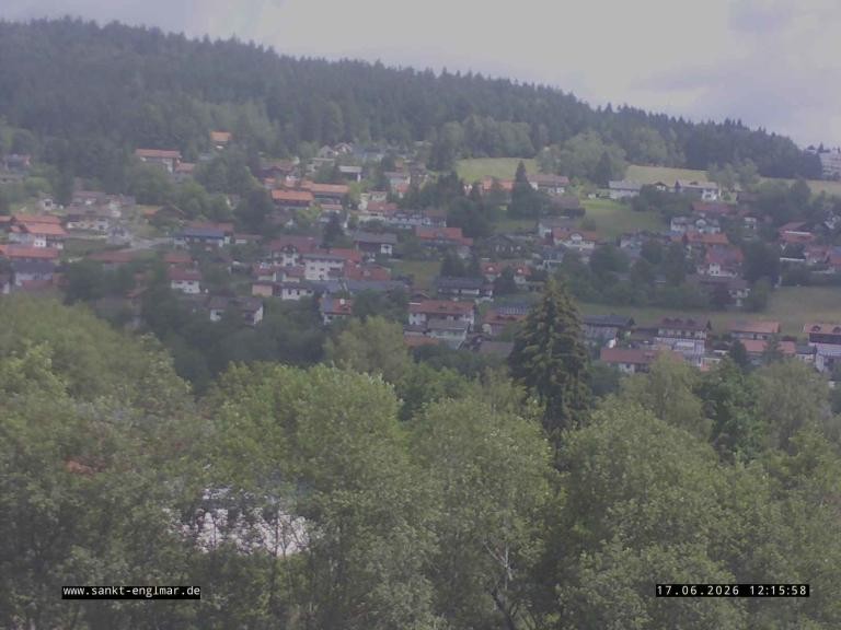 Archiv Foto Webcam Sankt Englmare Ortsblick