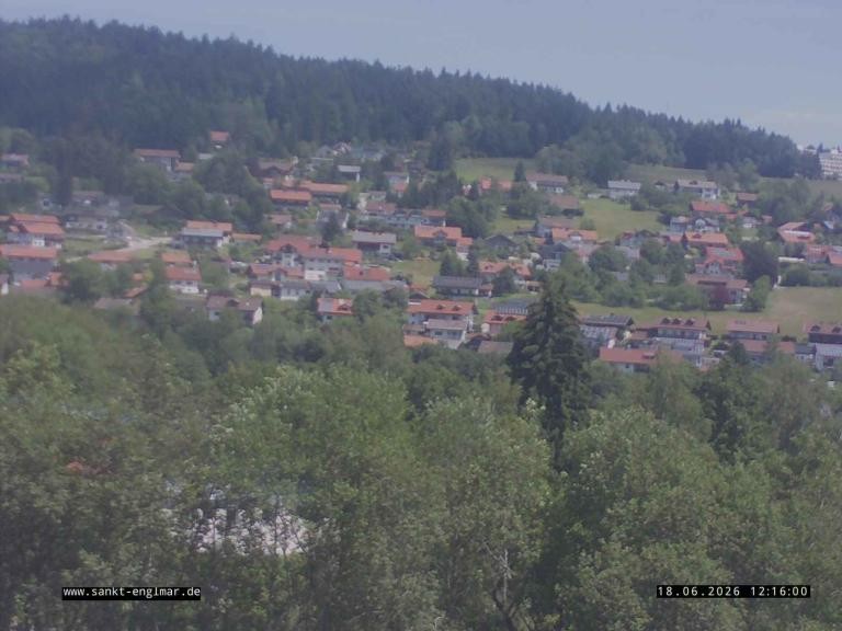 Archiv Foto Webcam Sankt Englmare Ortsblick