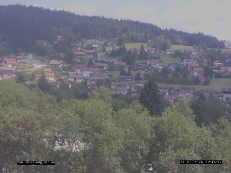 Archiv Foto Webcam Sankt Englmare Ortsblick