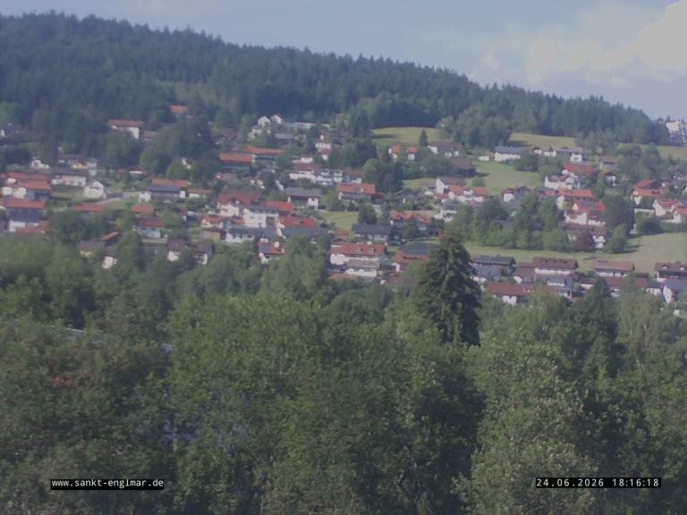Archiv Foto Webcam Sankt Englmare Ortsblick