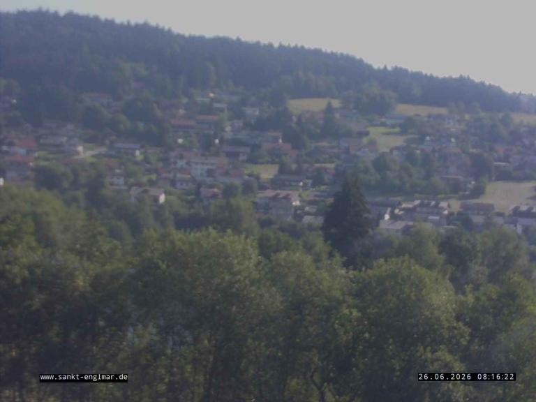 Archiv Foto Webcam Sankt Englmare Ortsblick