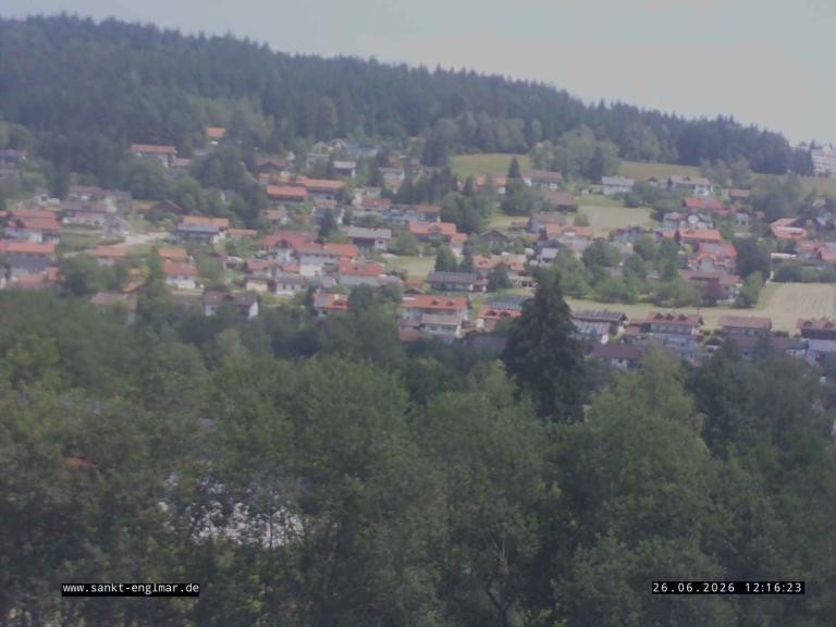 Archiv Foto Webcam Sankt Englmare Ortsblick