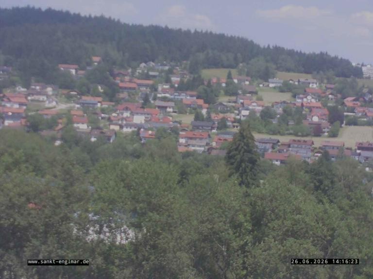 Archiv Foto Webcam Sankt Englmare Ortsblick