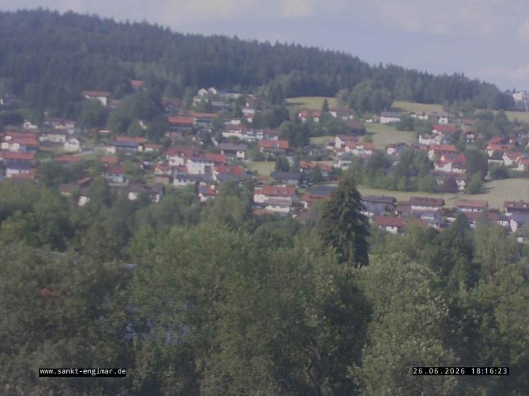 Archiv Foto Webcam Sankt Englmare Ortsblick