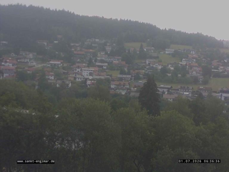 Archiv Foto Webcam Sankt Englmare Ortsblick