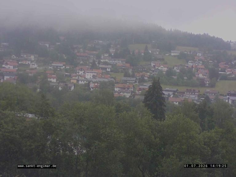 Archiv Foto Webcam Sankt Englmare Ortsblick