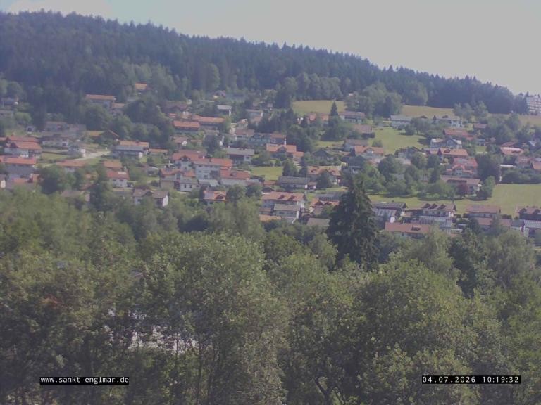 Archiv Foto Webcam Sankt Englmare Ortsblick