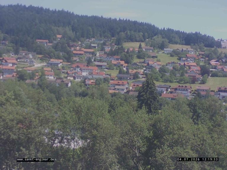 Archiv Foto Webcam Sankt Englmare Ortsblick
