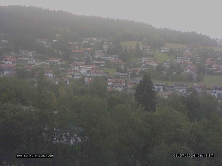 Archiv Foto Webcam Sankt Englmare Ortsblick