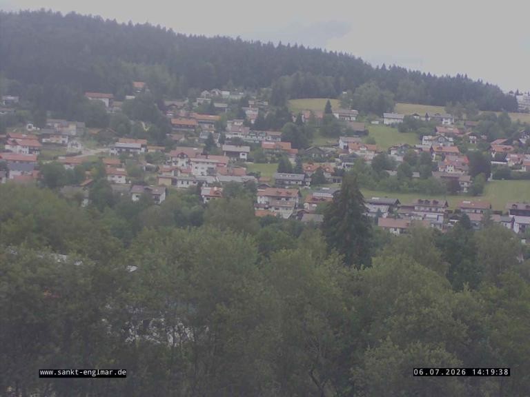 Archiv Foto Webcam Sankt Englmare Ortsblick