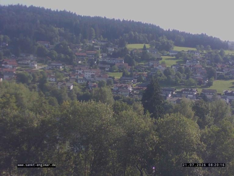 Archiv Foto Webcam Sankt Englmare Ortsblick