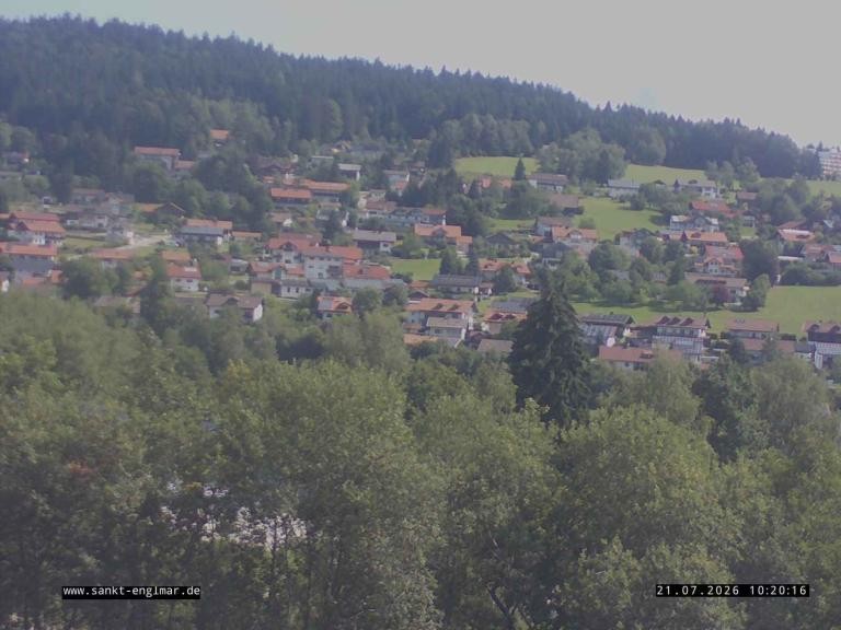 Archiv Foto Webcam Sankt Englmare Ortsblick