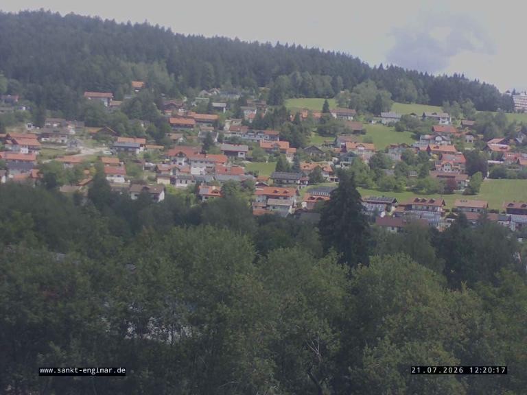 Archiv Foto Webcam Sankt Englmare Ortsblick