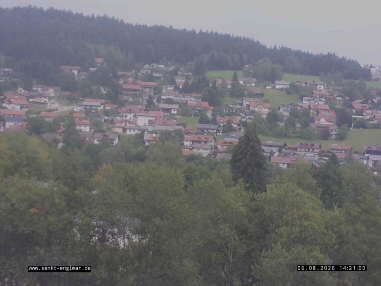 Archiv Foto Webcam Sankt Englmare Ortsblick
