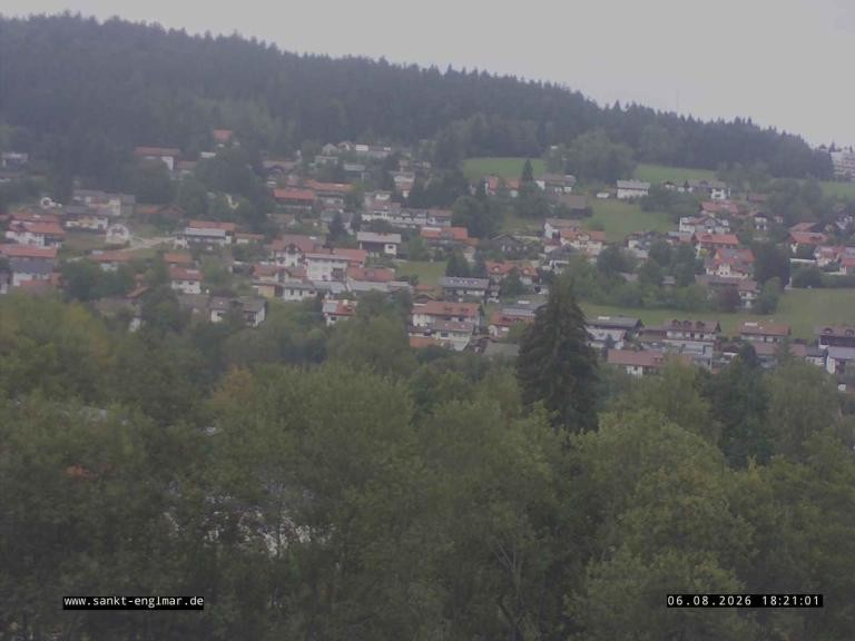 Archiv Foto Webcam Sankt Englmare Ortsblick