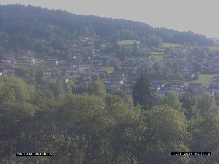 Archiv Foto Webcam Sankt Englmare Ortsblick