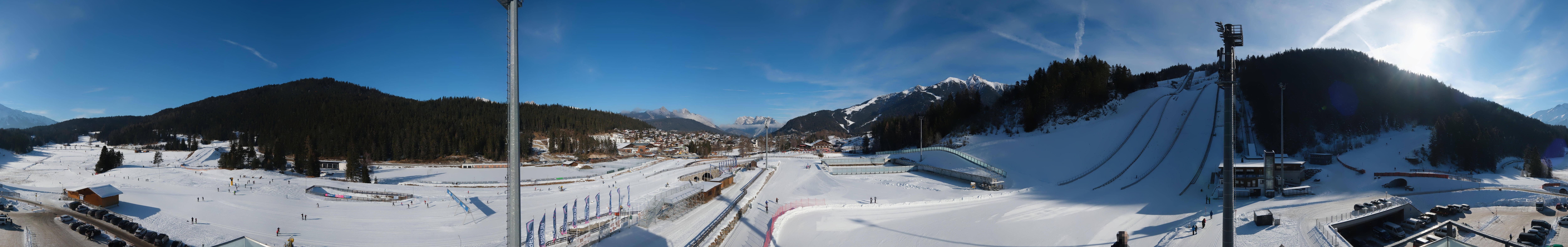 Archiv Foto Webcam Seefeld: Rundblick Casino Arena