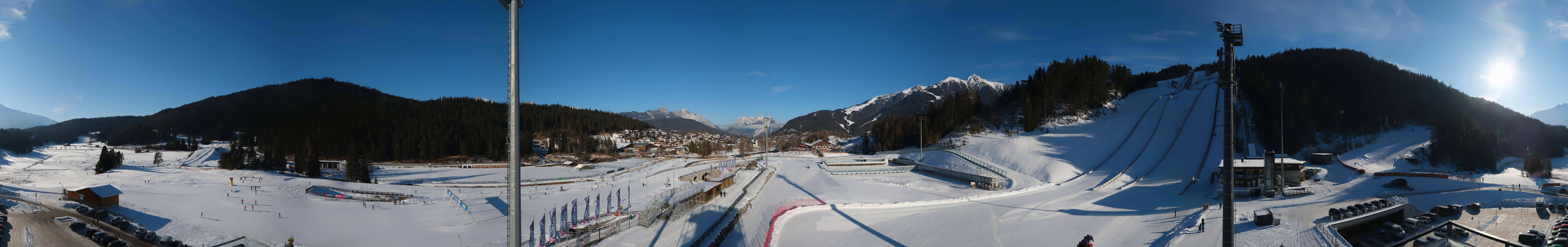Archiv Foto Webcam Seefeld: Rundblick Casino Arena