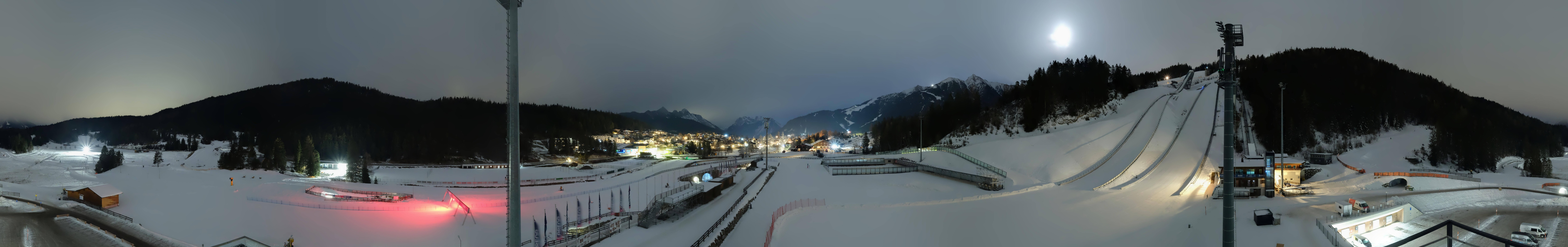 Archiv Foto Webcam Seefeld: Rundblick Casino Arena