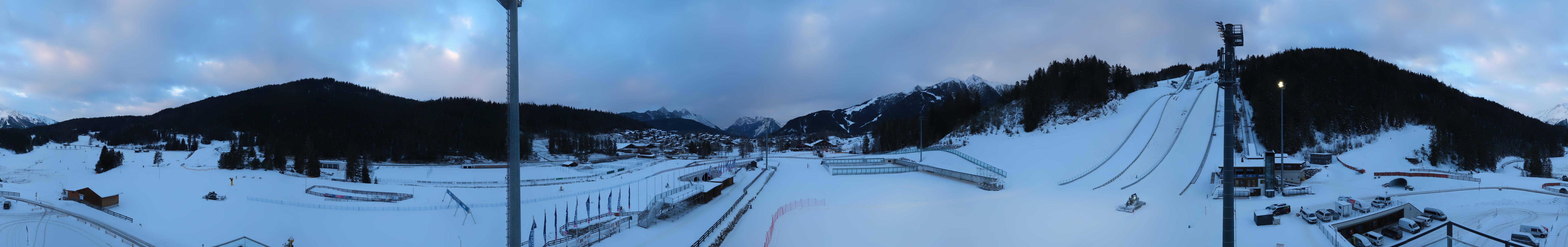 Archiv Foto Webcam Seefeld: Rundblick Casino Arena