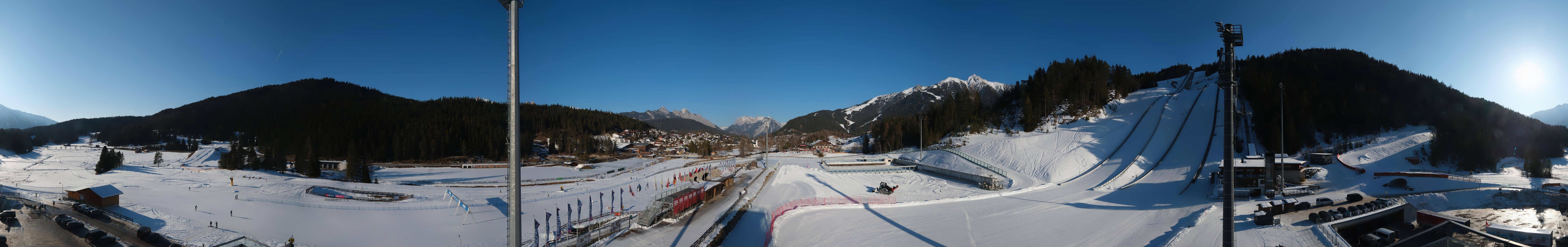 Archiv Foto Webcam Seefeld: Rundblick Casino Arena